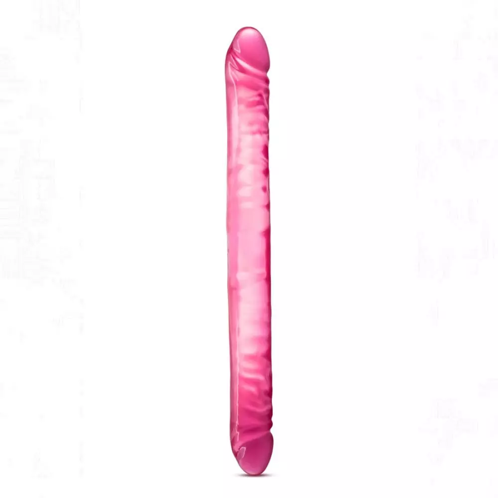 B Yours 18 inch Double Dildo In Pink